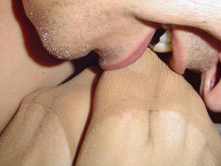 Nylon licking and sucking with Lady S. 2 of 6