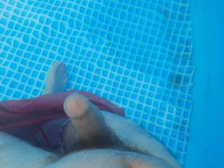 In the swiming pool