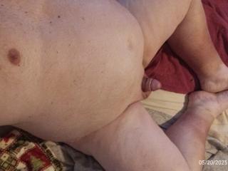 61old just laying on bed 2 of 4