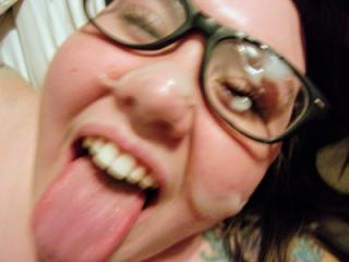 All over her glasses 2 of 4