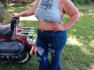 Big sweaty biker chick tits 6 of 7