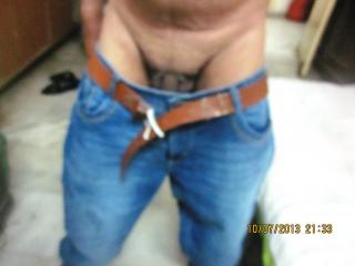 Husband Undressing the jeans 8 of 9