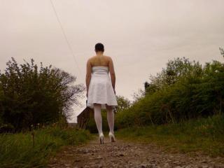 Outdoors In White Dress 4 of 6