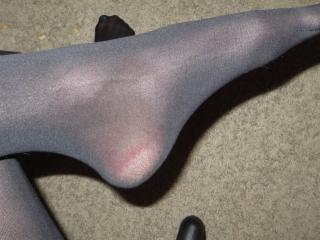 Panted toes in pantyhose 3 of 5