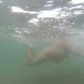 Elaine swimming naked Morfa