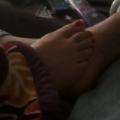 Mature ebony feet and toes