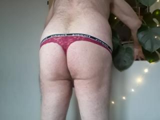 Me in brand new red lacy thong & another lingerie. 15 of 20