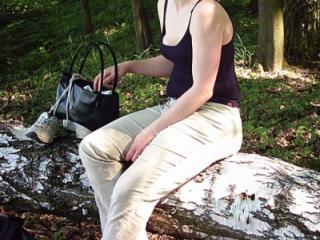 I wanted him to fuck me outdoors, but he was too shy 1 of 15