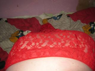 Red lace nightgown 4 of 9