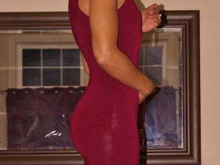 Body con dress stockings and heels 3 of 20