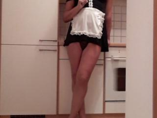 Sissy get horny in kitchen 2 of 9