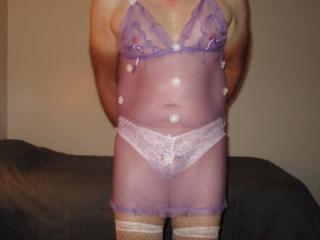 Purple White Sissy 1 of 4