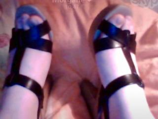 GF's feet in high heel sandals 2 of 5