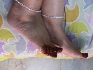 Beautiful feet wearing different kind of chain 19 of 20