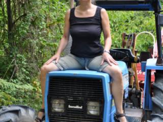 Busty Tina - The tractor 1 of 10