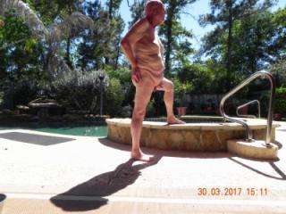 31 May 2017 by the pool (Of course I am nude) 5 of 13