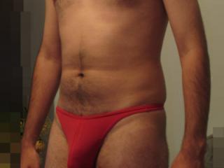 In my red thong! 9 of 10