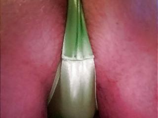 My shiny green panties 7 of 12