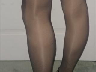 High heels and black pantyhose 1 of 6