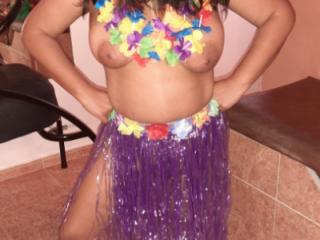 Purple Hawaiian Skirt 5 of 9