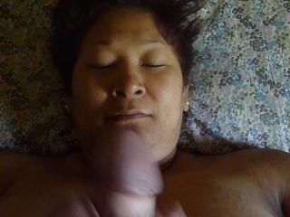 Asian wife facial