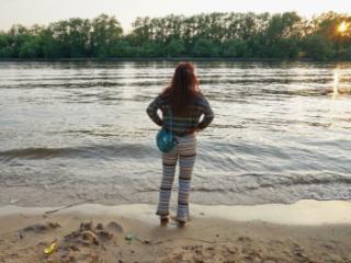 In AKIRA pants near Moscow-river in evening 13 of 20