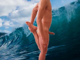 Photoshop series:   Naked yoga 5 of 8