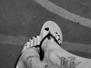 Feet and sandals