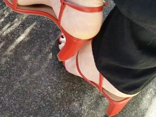 New red high heels 5 of 11