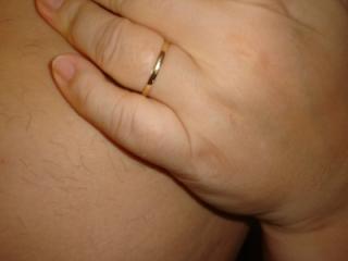 Morning sex with my lover! Cum on my wedding ring. 7 of 15