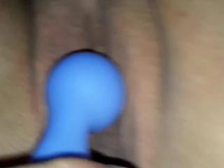 Foreplay with blue toy,  2nd video