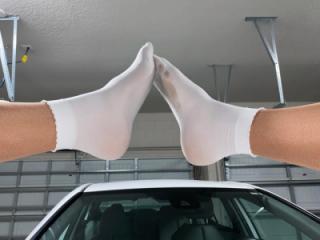 Nylon sock over nylon pantyhose 2 of 6