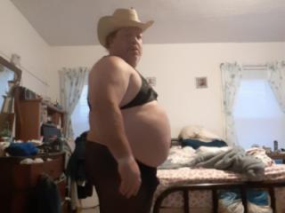 Cowboy hat nylons and bra 8 of 13