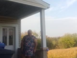 61old outside in girls night dress 6 of 14