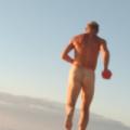 Celebrating 66 with a nude run on the...