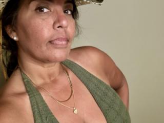 Busty Nadine Green Bikini