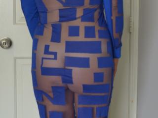Trying on the blue outfit 4 of 17