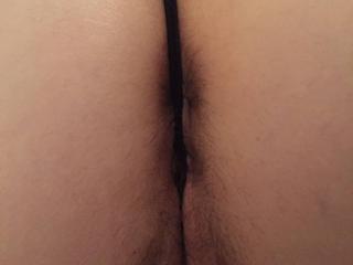 Hairy wife in tiny thong