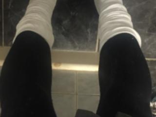 School tights white socks