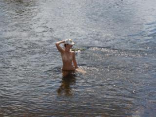 Nude in river's water 15 of 20