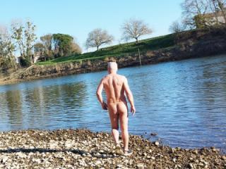 A little naked walk by the river 4 of 10