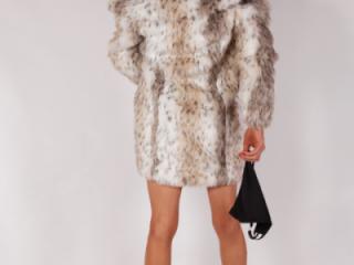 9 Alessia Models Velvet Blue Dress & Fur Coat 7 of 20