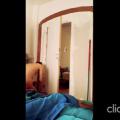 working nude in my bedroom on door in...