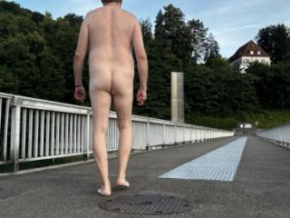 nude walk ln a bridge 3 of 13
