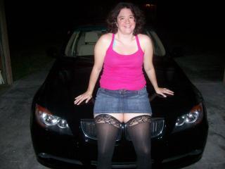 I was being naughty on my husband's car 1 of 8