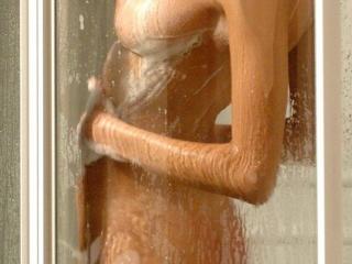 Hot water, taking a shower