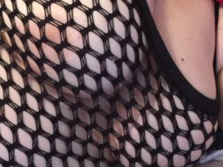 Boobs in fishnets