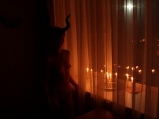 Naked Maleficent with Candles 6 of 20