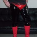 SissyAndy in Vinyl Bodysuit