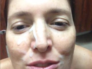 Hotasswife cum face